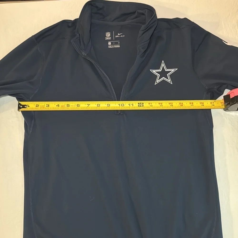 Nike Dallas Cowboys Navy Quarter Zip Pullover Size Adult Small EUC